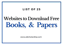 Luckily, there are quite a few really great spots online where you can download everything from hollywood film noir classic. 25 Free Websites To Download Books E Books Research Papers And Literature A Scholarship