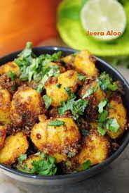 Stir Fried Potatoes With Roasted Cumin Chili Power And Cilantro Indian Food Recipes Recipes Food