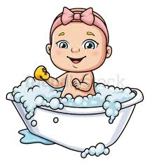 Most relevant best selling latest uploads. Baby Girl Taking A Bath Cartoon Clipart Vector Friendlystock