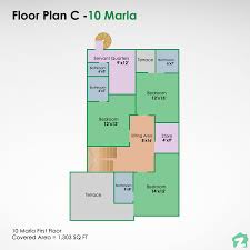 Additionally if you want to maintain 3 meters setback at the front and 2. Best 10 Marla House Plans For Your New House Zameen Blog