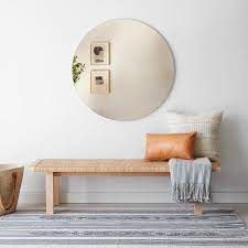 Ralph lauren hollywood black woven leather cocktail coffee table bench. Daily Find Thom Fougere Rattan Bench Copycatchic