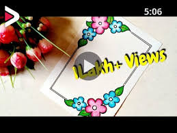 Flower Design Front Cover Page Design Easy Floral Project Design Assignment Notebook Design Ø¯ÛØ¯Ø¦Ù Dideo This nail art can be created with easy hand art and it enhances look of your nails. flower design front cover page design