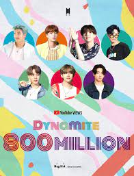Скачать минус песни «dynamite» 320kbps. Bts Dynamite Hits 800 Million Views On Youtube Agency Inquirer Entertainment