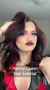 Harley Hair tutorial ♦️🖤🃏♥️ Using @amika & @Kenra Professional as my  styling products, @babylissprousa iron 🖤 #hairtutorial #harleyquinncosplay  #harleyquinnmakeup #halloweenhair #hairtransformation