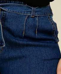 Calca Plus Size Mom Feminina Jeans Amarracao Biotipo Marisa