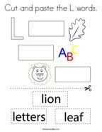 The letter l is relatively easy to write, with only one standing line and one sleeping line. Letter L Coloring Pages Twisty Noodle