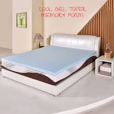 3 Inch High Density Cool Gel Memory Foam Mattress Topper Bed Pad Mat King Size Gelmemoryfo Bed Mattress Memory Foam Foam Mattress Bed California King Size Bed