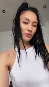 Close-Up Shots of Long Dark Hair and Relaxed Poses