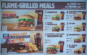 Burger king offers a wide range of items at a low cost and fast turnover to people on the go. Burger King Menu Menu For Burger King Scarborough Toronto