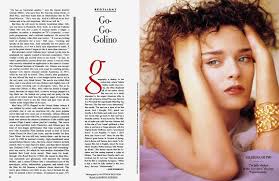 All my crazy love (2019). Go Go Golino Vanity Fair July 1989