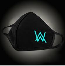 Hot Music Dj Alan Walker Faded Mask Black Logo Blue With Air Filter No Tax Fashion Clothing Shoes Accessories Cost Black Logo Alan Walker Unisex Fashion