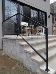 Glass Railing 130 In 2020 Outdoor Stair Railing Exterior Stair Railing Exterior Stairs