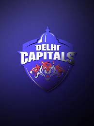 Delhi Capitals Ipl Metallic Logo Poster Painting Tenorarts Metallic Logo Ipl Team Wallpaper