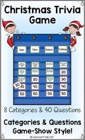 Then give them these tricky and fun trivia questions, to begin with. Here S A Fun Party Game Modeled On A Famous Question Answer Game Show Great For 2nd Grade 3rd Grade An Christmas Trivia Games Christmas Trivia Game Show