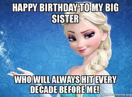 A meme is a meme, but it can be serious sometimes. 30 Hilarious Birthday Memes For Your Sister Sayingimages Com