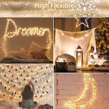 Diy outdoor lighting ideas don't have to be restricted to fairy lights. 2 Pack Garden Wedding Lawn Indoor Outdoor Lighting For Home Xmas 32 Feet 100 Led Fairy Lights Copper Wire Starry String Lights Path Vmanoo Solar String Lights Warm White Diy Decoration Outdoor Light