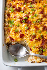 You'll need cooked chicken, cream of celery soup, cooked rice and cheddar cheese. Chicken Hashbrown Casserole Casserole Crissy