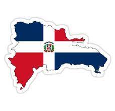 Dominican Republic Flag Map Sticker By Cacaodesigns In 2021 Dominican Republic Flag Republic Flag Dominican Republic Map