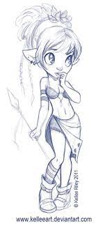 elf girl random doodle by kelleeart on deviantart fairy drawings cute coloriage voitures de course imprimables