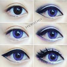 Glitter orange eye makeup tutorial | i.fairy sonic blue cooler contact. Pin On Tiktok Best Of Beauty