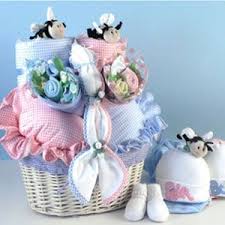 Babies In Bloom Twins Baby Gift Basket Twin Baby Gifts Baby Shower Gift Basket Newborn Baby Basket