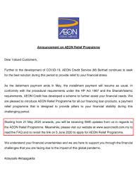 Aeon credit service sebenarnya adalah pemberi hutang melalui kredit kad, ansuran bulanan, insurans dan pinjaman peribadi 1. Aeon Credit å»¶è¿Ÿè´·æ¬¾ æœ‰aeon Hyundai Kluang Lester Chan é˜¿æ° Facebook