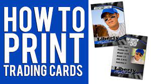 Once you've got a card designed, do a quick save as and rename it. How To Print Custom Trading Cards Tutorial Youtube