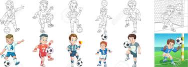 See more ideas about coloring pages, soccer, sports coloring pages. Coloring Pages Cartoon Sports Clipart Set For Kids Activity Royalty Free Cliparts Vectors And Stock Illustration Image 148748738