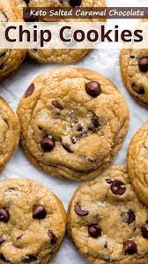 Keto Salted Caramel Chocolate Chip Cookies Recommended Tips Recipe Keto Chocolate Chips Keto Chocolate Chip Cookies Keto Dessert Recipes