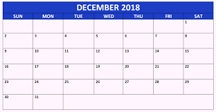 Calendar December 2018 To January 2019 2018 Printable Calendar Calendar Australia Calendar Template