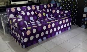 Sofa Bed Inoac Polkadot Ungu Buble Ungu Polkadot Sofa