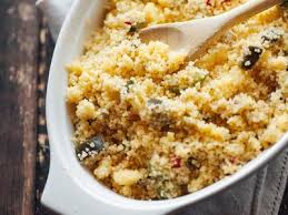 Sweet And Spicy Moroccan Couscous With Caramelized Onions And Raisins Recipe Moroccan Food Moroccan Couscous African Food