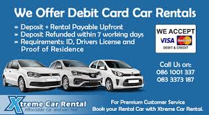 Corporate dollar locations, you can rent a car with a debit card. Xtreme Car Rental Sa Xtremecarrental Twitter