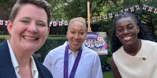 Reading West and Mid Berkshire MP Olivia Bailey celebrates Lionesses Euros  win at 10 Downing Street