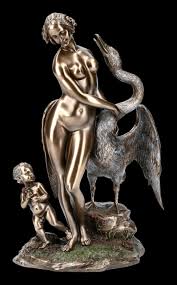 Neither survive as paintings by leonardo, but there are a number of drawings for both by him, and copies in oils, especially of the second composition, where leda stands. Leda And The Swan Figurine By Leonardo Da Vinci Veronese Www Figuren Shop De