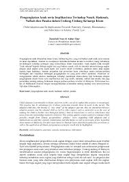 Bagaimana status anak yang diadopsi, apakah ia berhak mewaris dari orang tua angkatnya? Pdf Pengangkatan Anak Perspektif17 Pdf Zanariah Noor Academia Edu