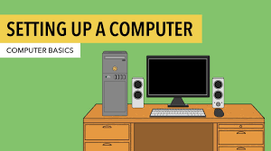 Depending on how many updates there are, this could take anywhere from a few minutes to an if you want to transfer files from your old computer to the new one, plug in your usb or external hard drive. Computer Basics Setting Up A Desktop Computer Youtube