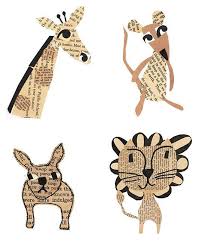 Animal Art Collages By Paste Kids Art Projects Newspaper Art Art For Kids
