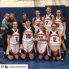 Rosenortschool The Jv Girls Make It A Hat Trick Of Third Place Wins For The Redhawks With Their Nail Biting Victory Nail Biting Go Red Basketball Tournament