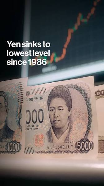 The yen just hit its weakest level against the dollar in four decades. Japan has raised interest rates and spent billions defending its currency. Yet the yen keeps sliding., Mia Glass explains why. ...