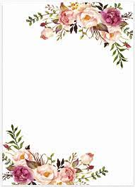 Floral Wedding Invitation Template Elegant Novos Cartoes 02 Pinterest Flower Invitation Floral Wedding Invitations Flower Border