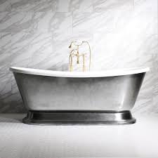 Bathtub to whirlpool jetted tub conversion assembly chrome kit genesis pump $ca. Christoforo 67 Aged Chrome French Bateau Pedestal Hot Air Jet Tub