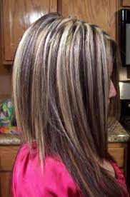 The highlights are together against the dark base creating a beautiful contrast. 18 Things Everyone Who Had Chunky Highlights Will Relate To Highlights For Dark Brown Hair Hair Styles Dark Hair With Highlights