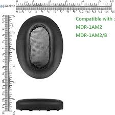 Amazon.com: Geekria QuickFit Replacement Ear Pads for Sony MDR-1AM2,  MDR-1AM2/B Headphones Ear Cushions, Headset Earpads, Ear Cups Cover Repair  Parts (Black/Plastic Ring) : Electronics