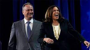 2020 democrat presidential candidate joe biden called senator kamala harris' husband, doug emhoff, kamala's wife, when biden appeared on a nbc 5 interview. In Pics Who Is Vice President Kamala Harris Husband Here S Their Story
