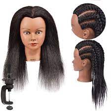 Mannequin Head Hair 100 Real Hair Training Head Cosmetology Manikin Practice Doll Head Hair Mannequin Hair Styles Head Hair