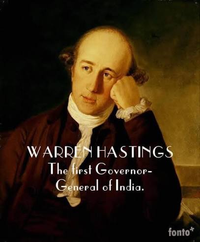 Warren Hastings, the first Governor-General of East India Company in India, was born on 7 December 1732 in Churchill village of Oxfordshire in UK. # Post Card shows Postmark of Hastings sub
