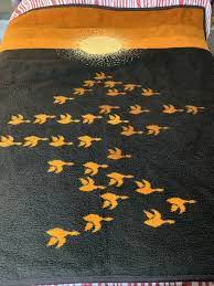 Ibena Relax Dolan Geese At Sunset Reversable Throw Blanket Cotton Blend 70x60 Ibena Cotton Blankets Throw Blanket Cotton Blend