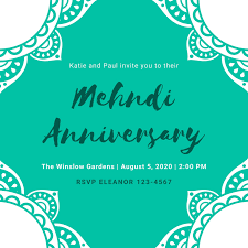 Indian wedding cards & wedding invitations. Customize 17 Mehendi Invitations Templates Online Canva