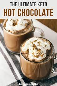 Keto Hot Chocolate Low Carb Green And Keto Recipe Low Carb Drinks Keto Drink Low Carb Recipes